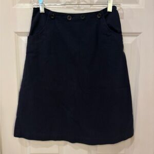 Bellerose a line cotton skirt navy
